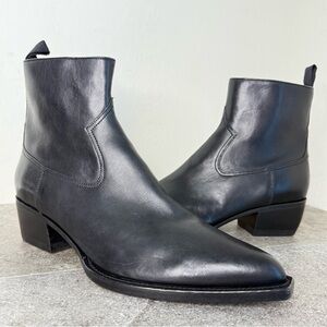 NEW GOLDEN GOOSE Debbie Low Black Leather Boots EU46 US13